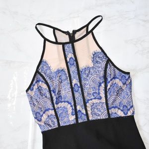 LUSH blue and black dress